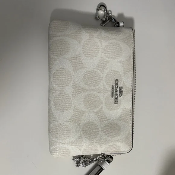 Coach Signature Cream Wristlet - Picture 2 of 3